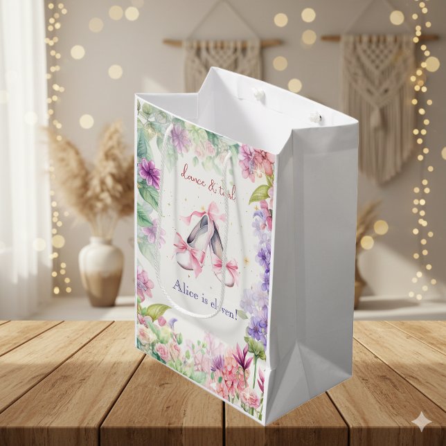 Tanz und Ballerina Geburtstag Mittlere Geschenktüte (Von Creator hochgeladen)