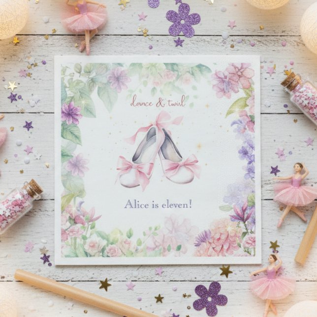 Tanz und Ballerina Geburtstag Serviette (Von Creator hochgeladen)