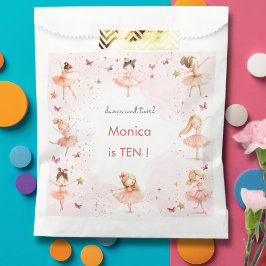 Tanz und niedliche Ballerina Ballett Kind Geburtst Geschenktütchen