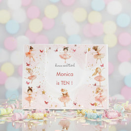 Tanz und niedliche Ballerina Ballett Kind Geburtst Große Geschenktüte