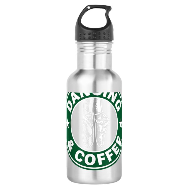 Tanz und Shirt Edelstahlflasche (Vorderseite)