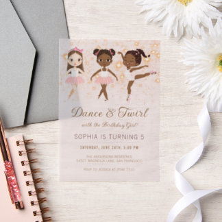 Tanz und Twirl Ballett Geburtstag