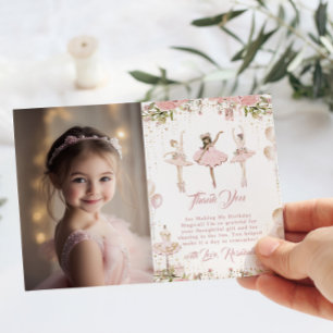Tanz und wirbeln ballerina magisches Foto Danke Einladung