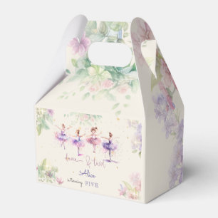 Tanz und wirbelnde Ballerina Aquarellfarbe Geburts Geschenkschachtel