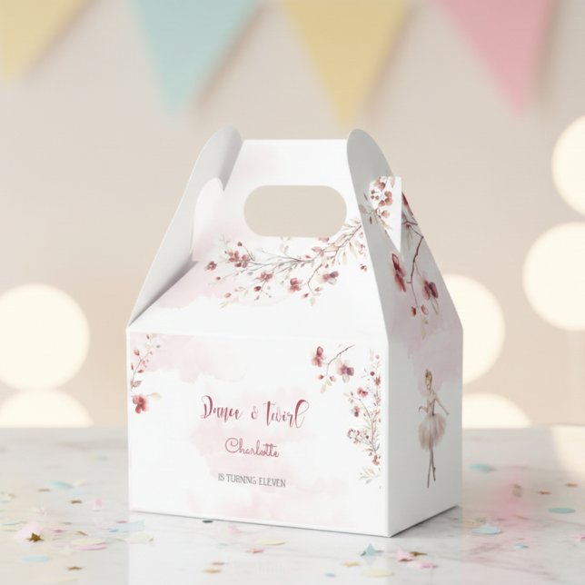 Tanz und wirbelnde Ballerina Geburtstag Geschenkschachtel (Von Creator hochgeladen)