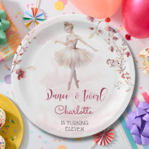 Tanz und wirbelnde Ballerina Geburtstag