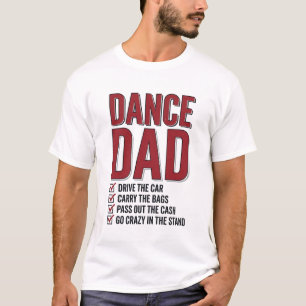 Tanz-Vater-Checkliste Vintage-Gravurdesign_1 T-Shirt