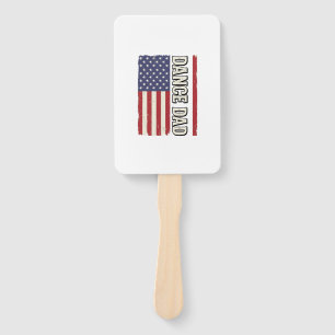 Tanz-Vater-Patriotisches Vintage-Flag-Shirt-Design Fächer