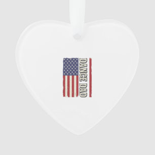 Tanz-Vater-Patriotisches Vintage-Flag-Shirt-Design Ornament