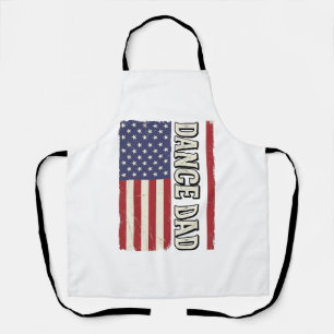 Tanz-Vater-Patriotisches-Vintage-Flag-Shirt-Design Schürze