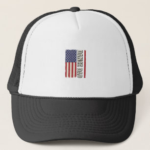 Tanz-Vater-Patriotisches Vintage-Flag-Shirt-Design Truckerkappe