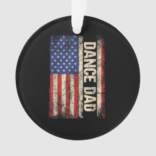 Tanz-Vater US-amerikanisches Flaggen-Shirt Tänzer  Ornament