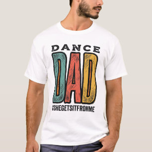 Tanz-Vater Vintage-Typografie-Shirt-Design_1 T-Shirt