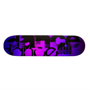 Tanz; Vibranly Blue und Magenta Skateboard