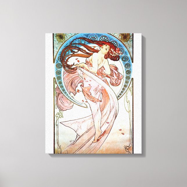 Tanz von Alphonse Mucha Leinwanddruck (Vorderseite)