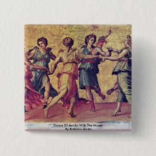 Tanz von Apollo mit den Musen durch Romano Giulio Button