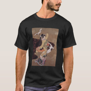 Tanz von Kranen japanische Retro Art T-Shirt