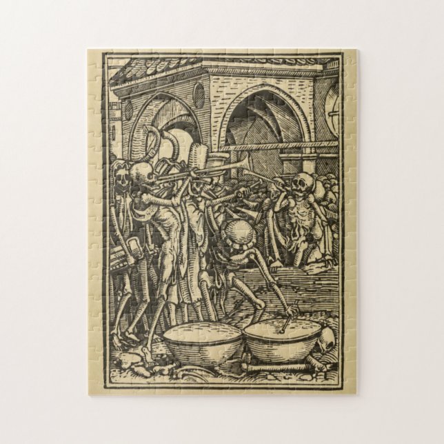 Tanz von Tod | die Knochen aller Männer Puzzle (Vertikal)