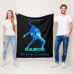 Tanz Wie niemand sieht Abstrakt Fleecedecke