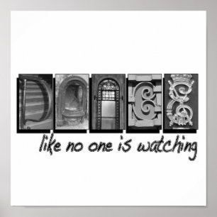 Tanz wie niemand sieht, Letter PIcture Poster