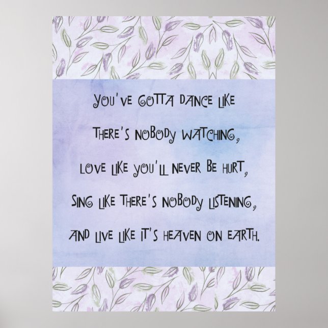 Tanz wie niemand zusieht poster (Vorne)