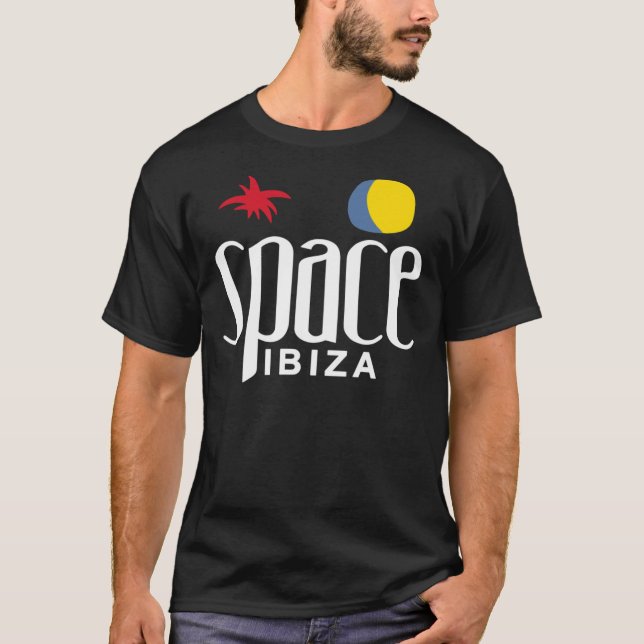 Tanz wie Space Ibiza Club Schwarz - Spanien Essen T-Shirt (Vorderseite)