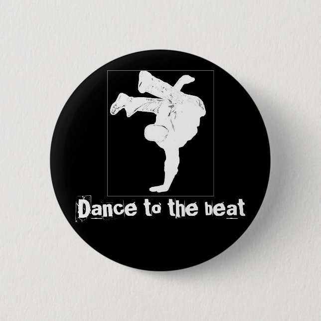 Tanz zum Schlag Button (Vorderseite)
