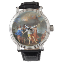 Tanz zur Musik der Zeit (von Nicholas Poussin) Armbanduhr