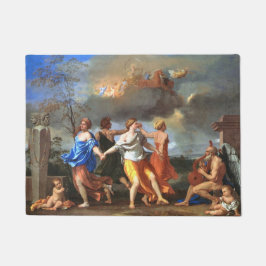 Tanz zur Musik der Zeit (von Nicholas Poussin) Fußmatte