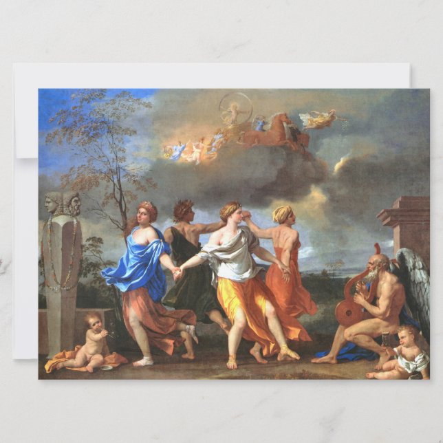 Tanz zur Musik der Zeit (von Nicholas Poussin) Karte (Vorderseite)