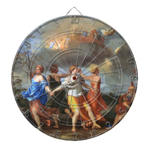 Tanz zur Musik der Zeit (von Nicolas Poussin) Dartscheibe