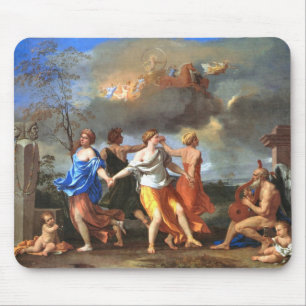 Tanz zur Musik der Zeit (von Nicolas Poussin) Mousepad