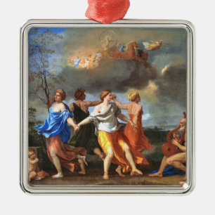 Tanz zur Musik der Zeit (von Nicolas Poussin) Ornament Aus Metall