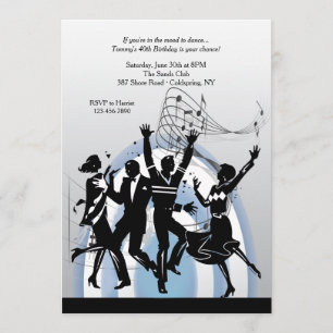 Tanz zur Musikeinladung Einladung