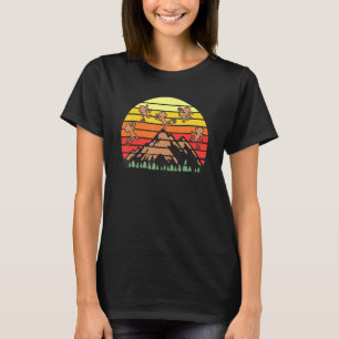 Tanzäffchen für Männer Frauen Tier Retro Vintage 2 T-Shirt