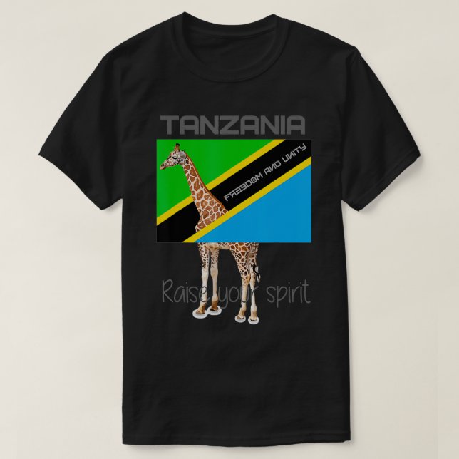Tanzania Raise Your Spirit  T-Shirt (Design vorne)