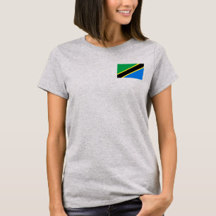 Tanzaniaflaggen- und -karten-DK-T - Shirt
