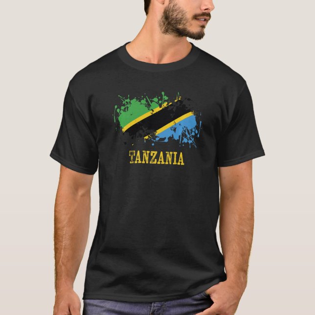 Tanzanian enthusiasts for Tanzania and Tanzania   T-Shirt (Vorderseite)