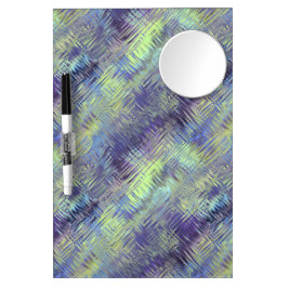 Tanzanite Blue Liquid Pattern Trockenlöschtafel Mit Spiegel