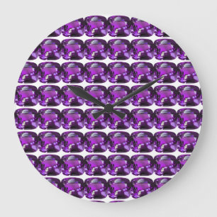 Tanzanite Gemstone Lila Große Wanduhr