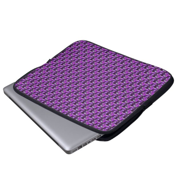 Tanzanite Gemstone Lila Laptopschutzhülle (Vorne Knopf)