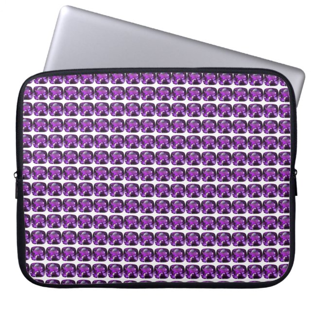 Tanzanite Gemstone Lila Laptopschutzhülle (Vorderseite)