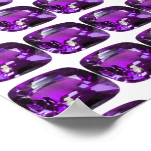 Tanzanite Gemstone Lila Poster