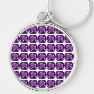 Tanzanite Gemstone Lila Schlüsselanhänger