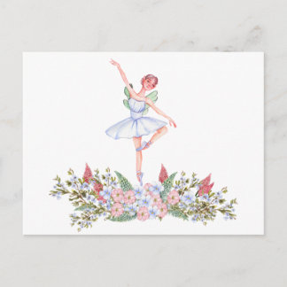 Tanzballerina Postkarte