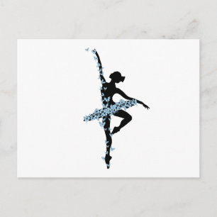 Tanzballerina Postkarte
