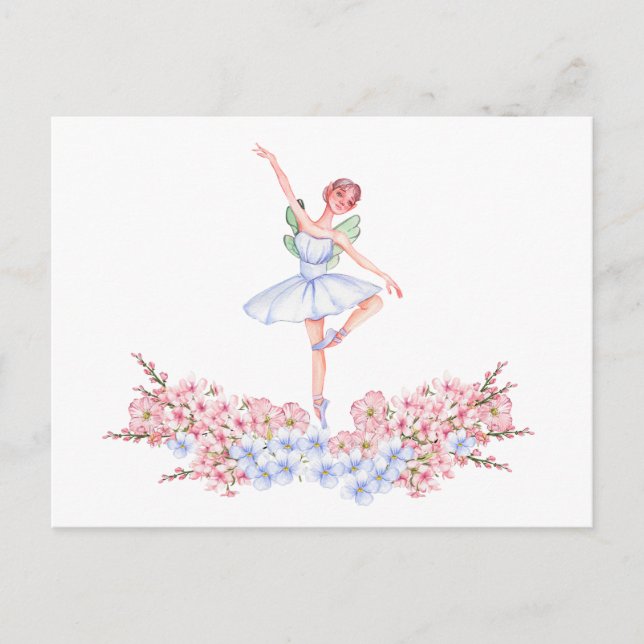 Tanzballerina Postkarte (Vorderseite)