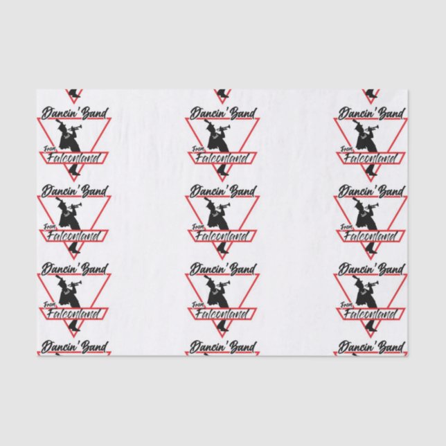 Tanzband aus Falconland-Tissue Seidenpapier (Vorderseite)