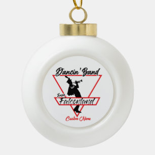 Tanzband vom Falcon Land Individuelle Name Keramik Kugel-Ornament
