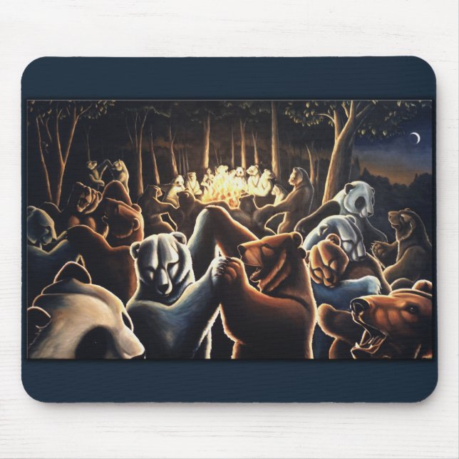 Tanzbär Art Mousepad Wildlife Art Mousepad (Vorne)